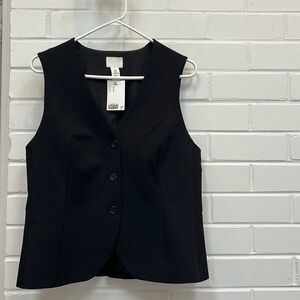 NWT!! H&M black vest